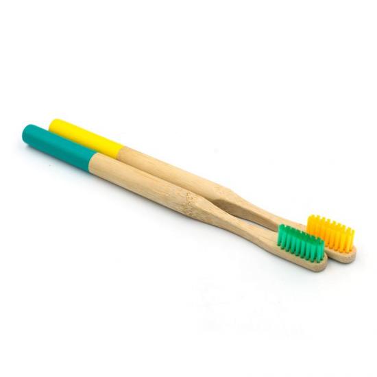 round handle bamboo toothbrush