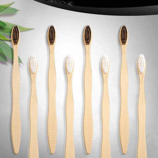 Natural bamboo wood toothbrush